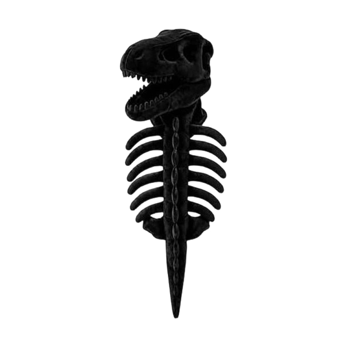 Glow in the Dark Dinosaur Skeleton Pet Costume, Plush Halloween Hood Outfit for Cats & Dogs 35 Inches
