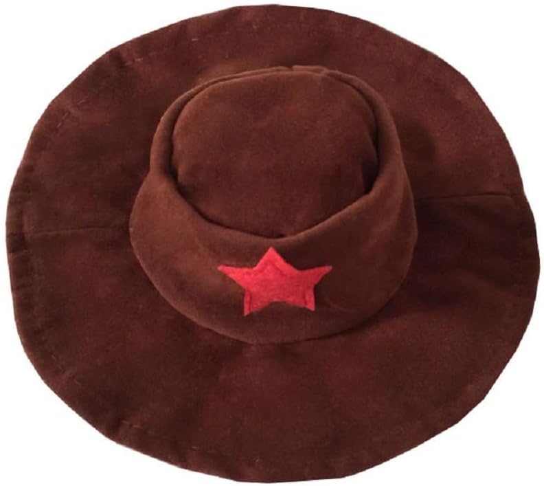 Cowboy Costume with Hat for Cat and Small Dog - Halloween Clothes (Large) Blue