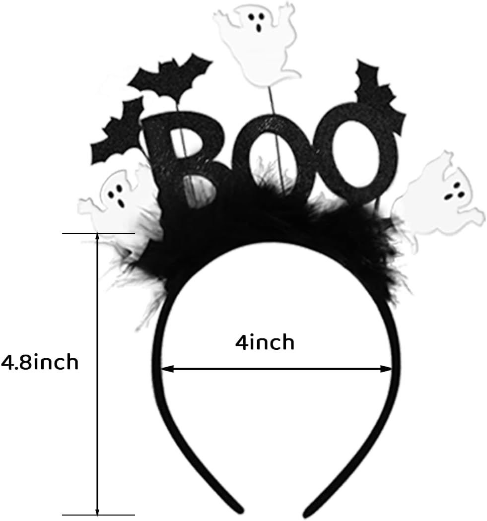 2Pcs Halloween Costumes Woman Pumpkin Ghost Skeleton Halloween Poncho for Women with Headband