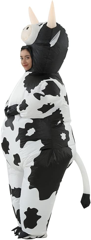 Inflatable Cow Costume Adult Blow up Costume Funny Inflatable Costumes for Halloween Christmas