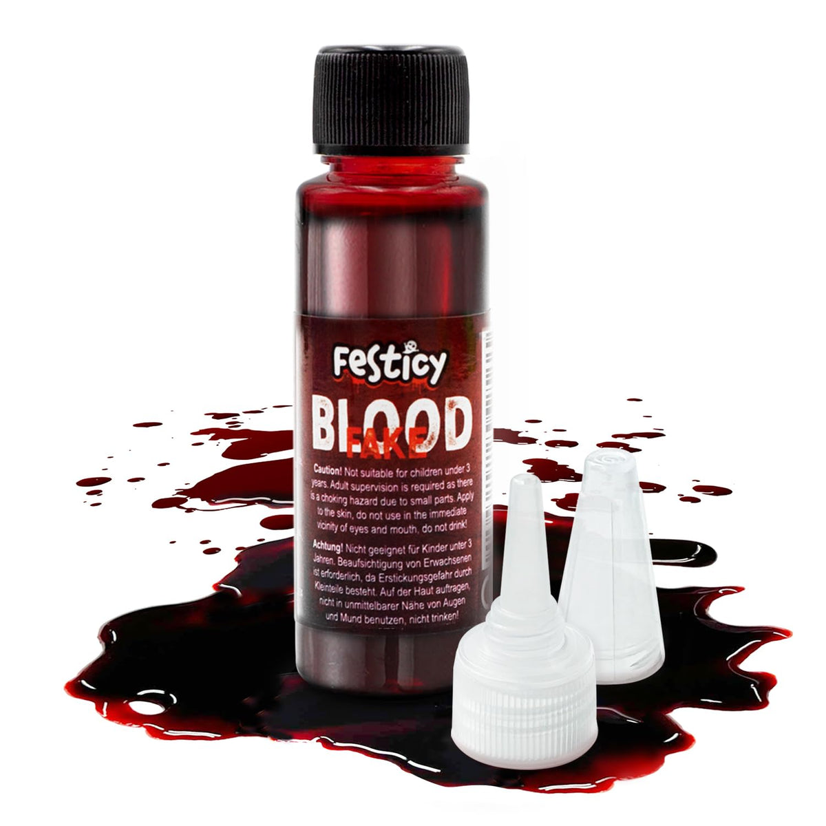 Realistic Fake Blood 0.88 Fl Oz, Washable Costume Blood