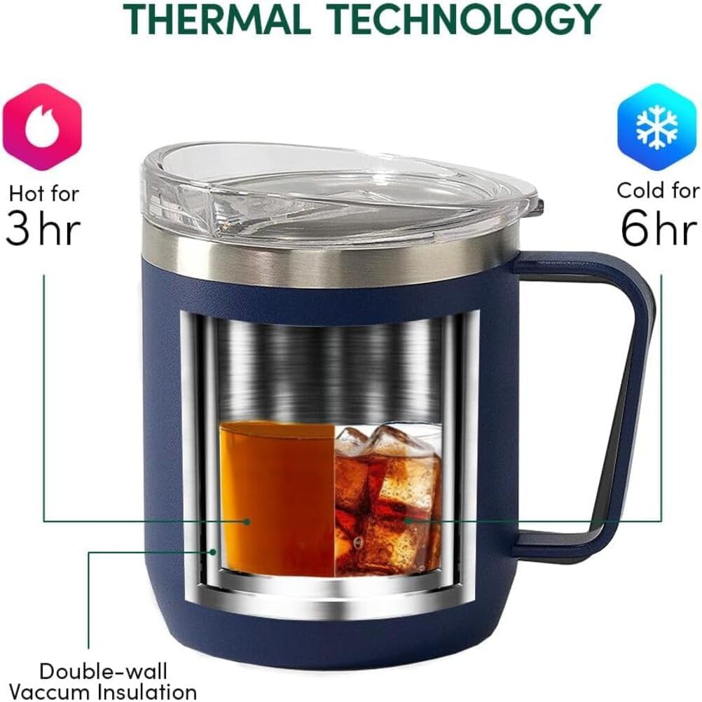 VAHDAM Boyfriend Mug 300Ml | Royal Blue Stainless Steel Vacuum Insulated Travel Mug | Valentine’S Day Gift for Him | Reusable Coffee & Tea Cup for Boyfriend or Husband