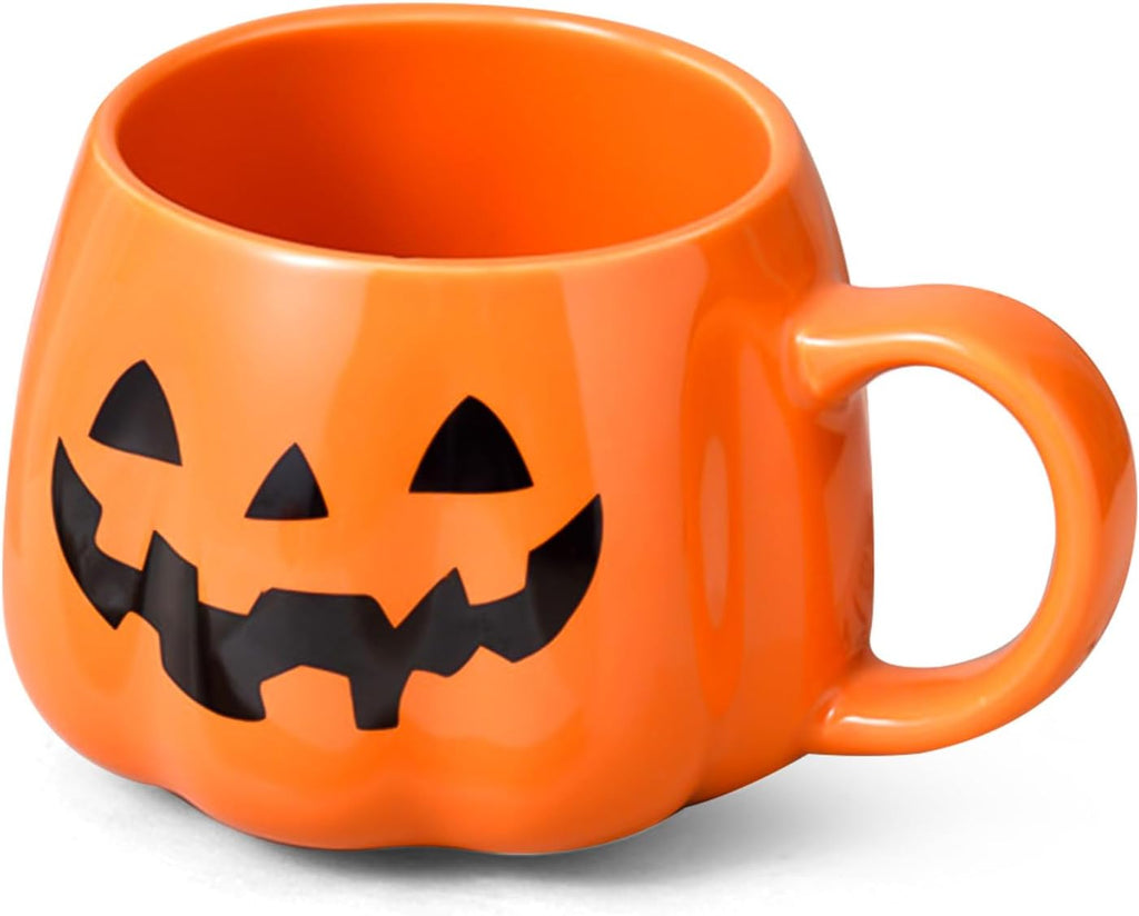 13Oz Halloween Pumpkin Mug, Ceramic Halloween Pumpkin Pattern Mug, Coffee Mugs Halloween Birthday Tabletop Drinks Adult Gift Children Gifts Women Gifts