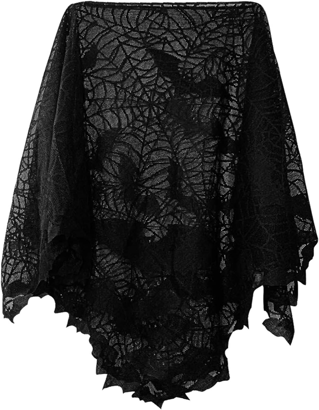 Halloween Costumes for Women Black Spider/White Skeleton Poncho Costume Accessories