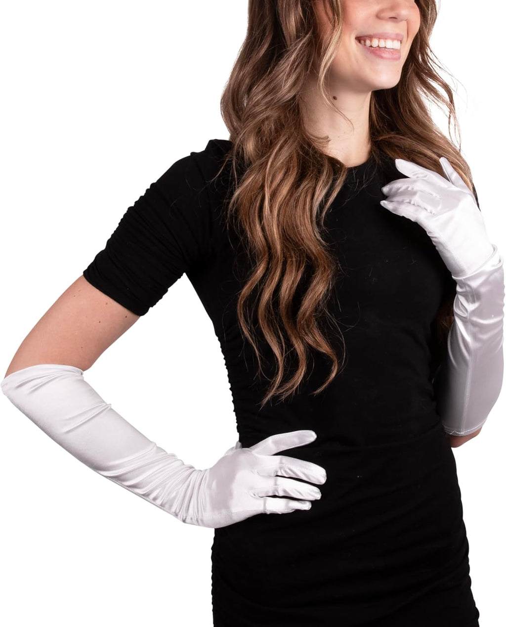 1 Pair Long Opera Gloves for Women for 80S Party Cosumes