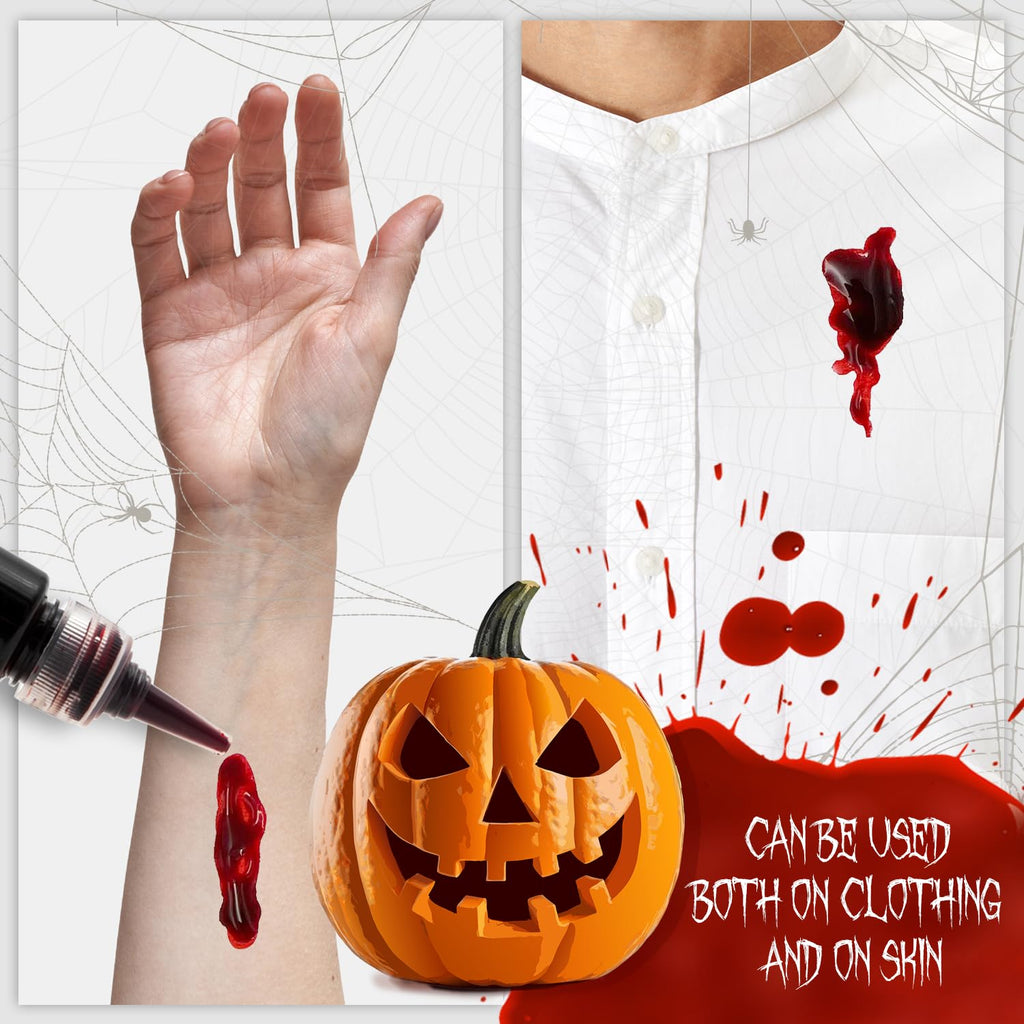 Realistic Fake Blood 0.88 Fl Oz, Washable Costume Blood