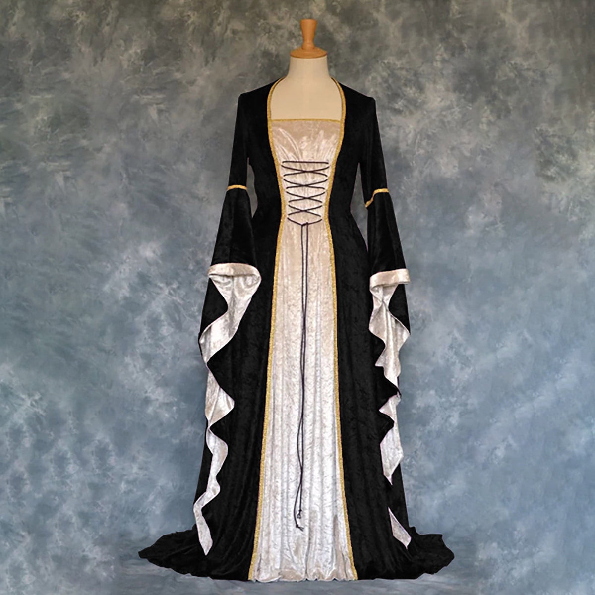 Renaissance Dress Women Fairy,Renaissance Faire Dress for Women Medieval Victorian Ball Gown Regency Irish Peasant Dresses Halloween Party Clothes Renaissance Accessories Clothes