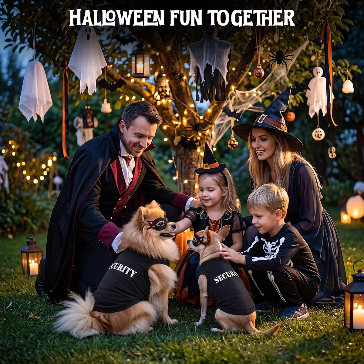 Dog Halloween Costume - Security Halloween Shirt for Dogs