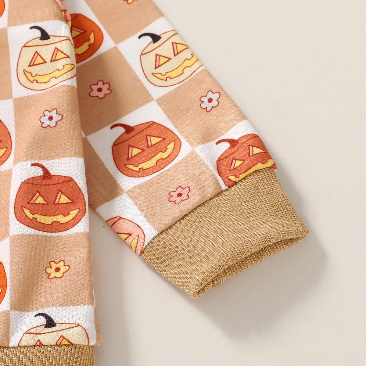 Baby Halloween Clothes Outfits Toddler Boy Girl Cute Pumpkin Crew Neck Long Sleeve Sweatshirt Tops Pants Set for 18-24 Months
