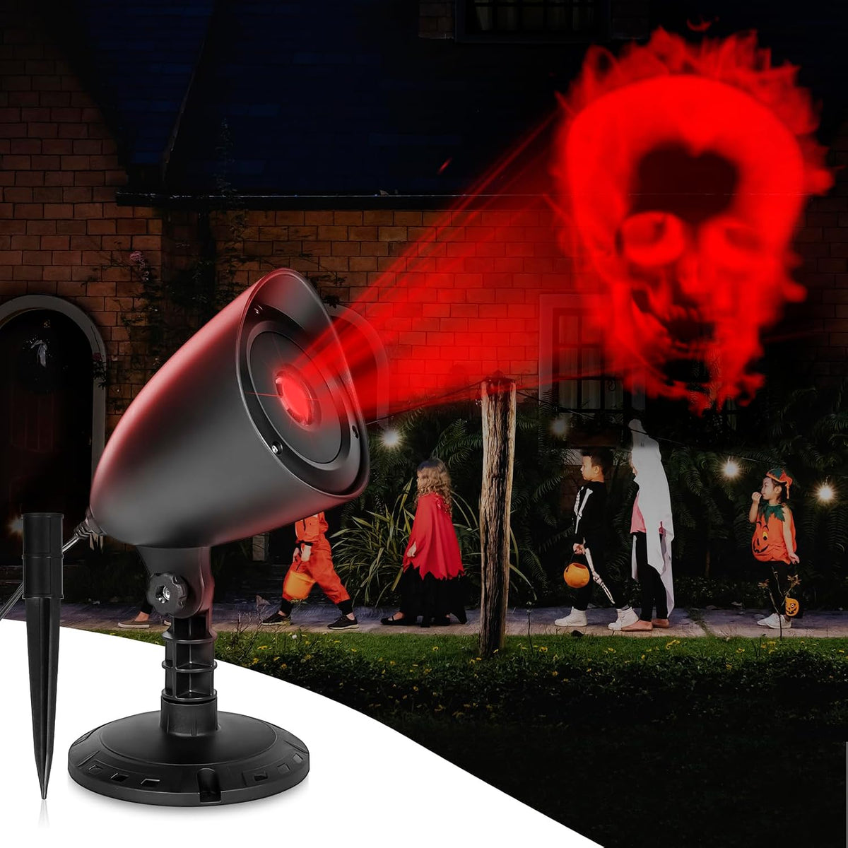 Halloween Projector Lights, Red Skull Projector LED Light, Waterproof Holiday Decoration for Party Yard Garden Outdoor Indoor Lamps for Festive Decoration