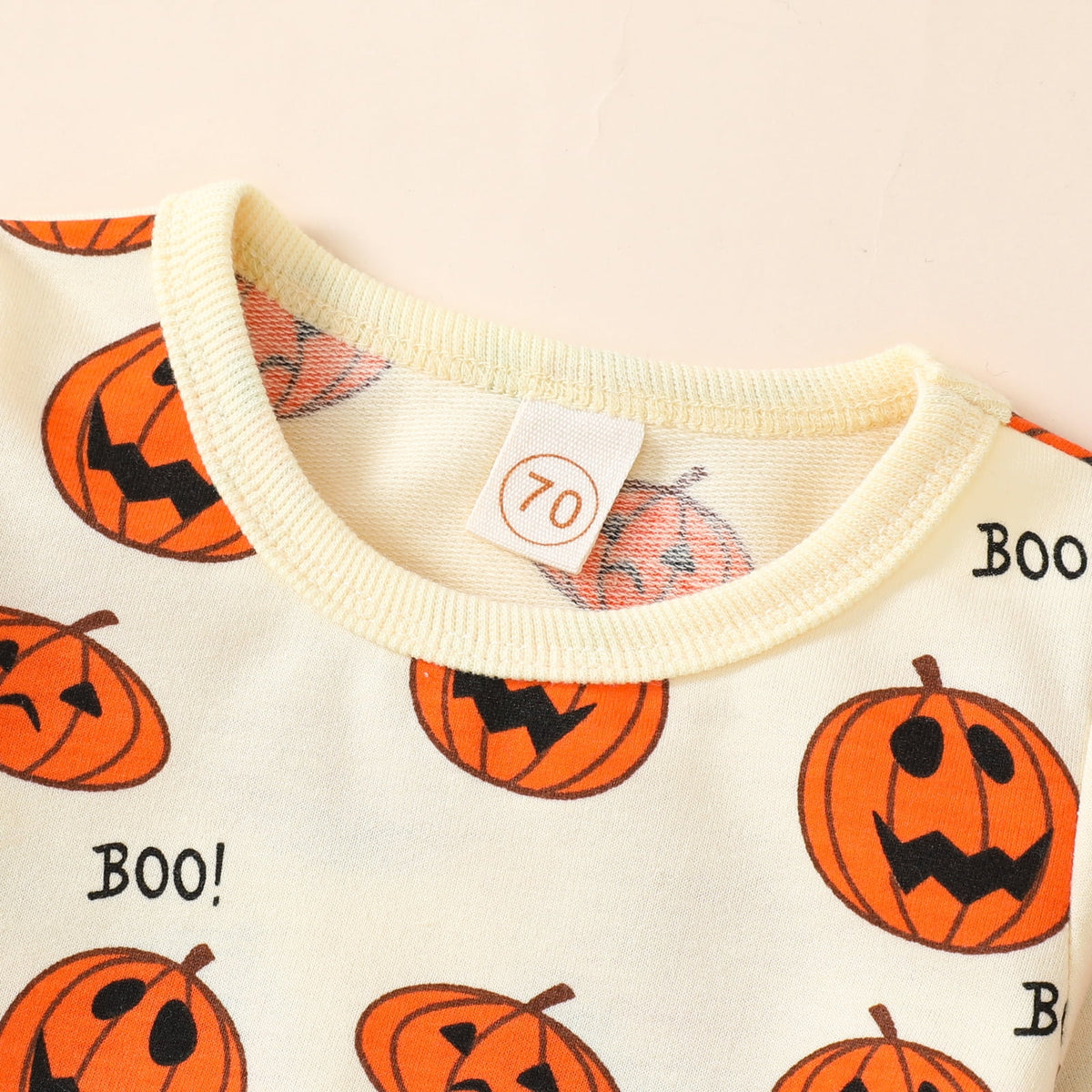Baby Halloween Clothes Outfits Toddler Boy Girl Cute Pumpkin Crew Neck Long Sleeve Sweatshirt Tops Pants Set for 4-5T